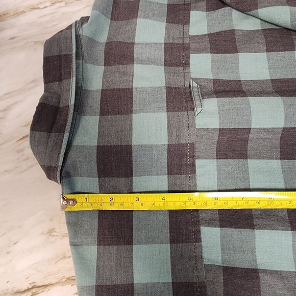 Urban Pipeline Shirt Men 2XL Teal Plaid Short Sleeve - Picture 11 of 13